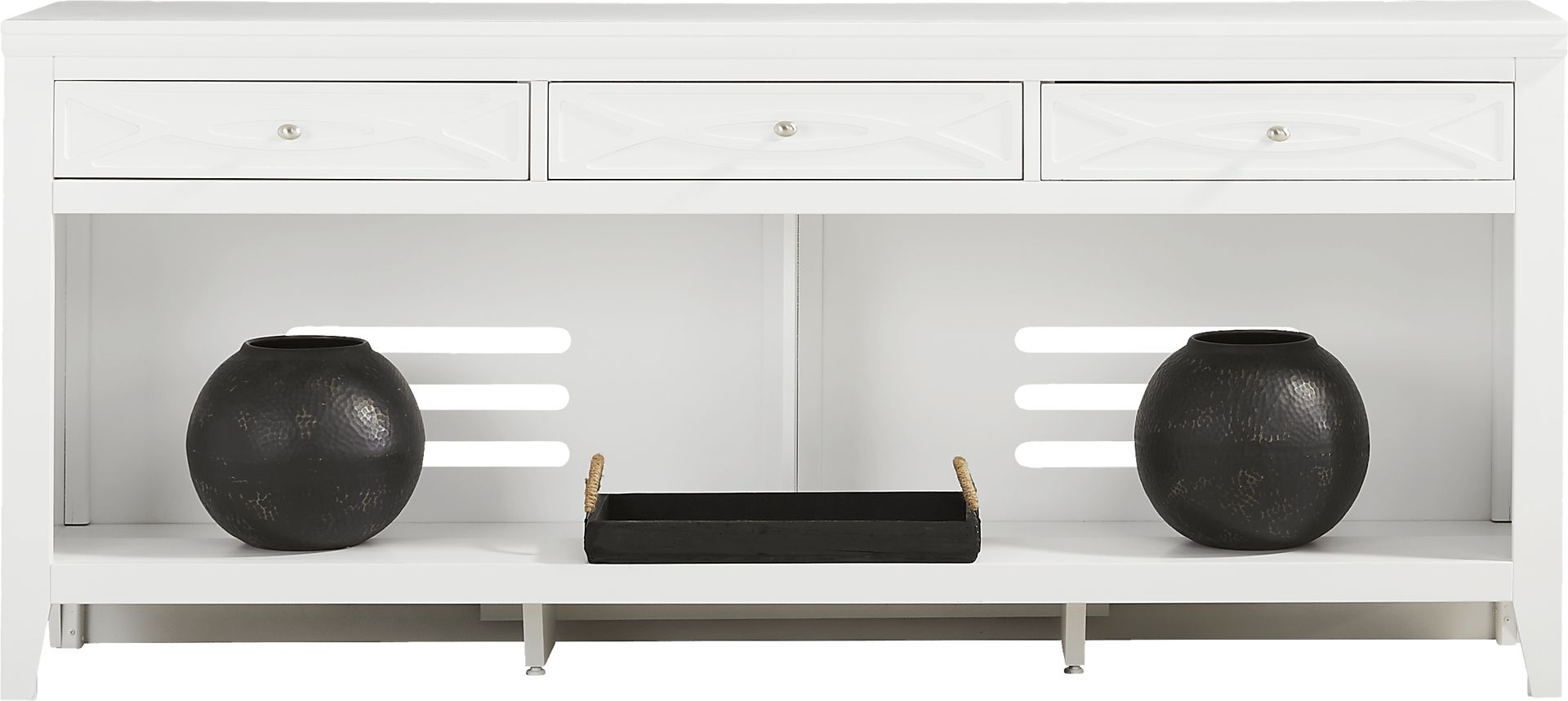 Abbie II White 77 in. Console - Image 2