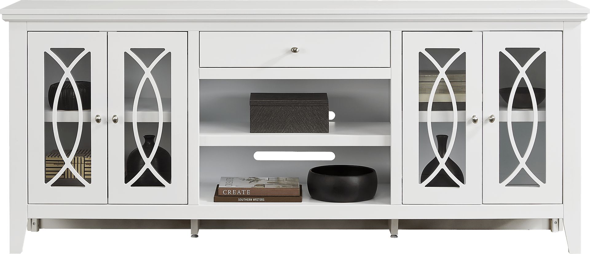 Abbie II White 80 in. Console - Image 2