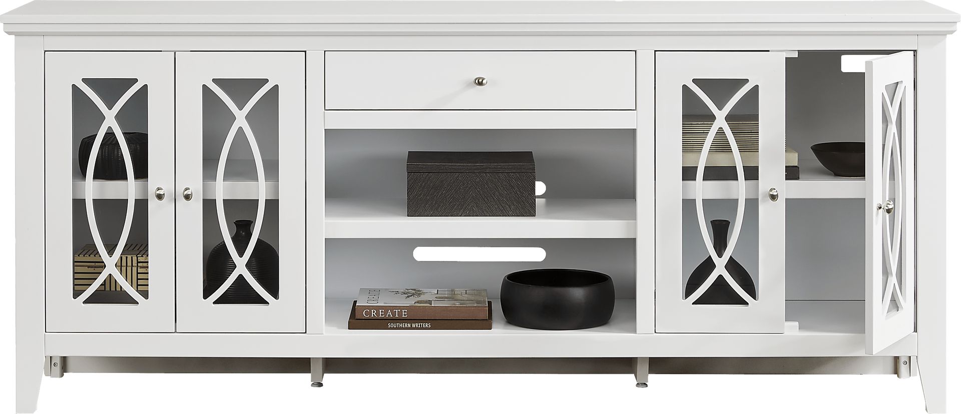 Abbie II White 80 in. Console - Image 3