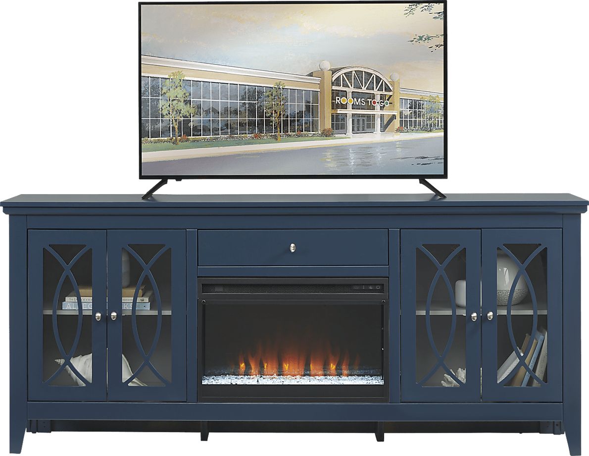 Rooms to go tv deals console with fireplace