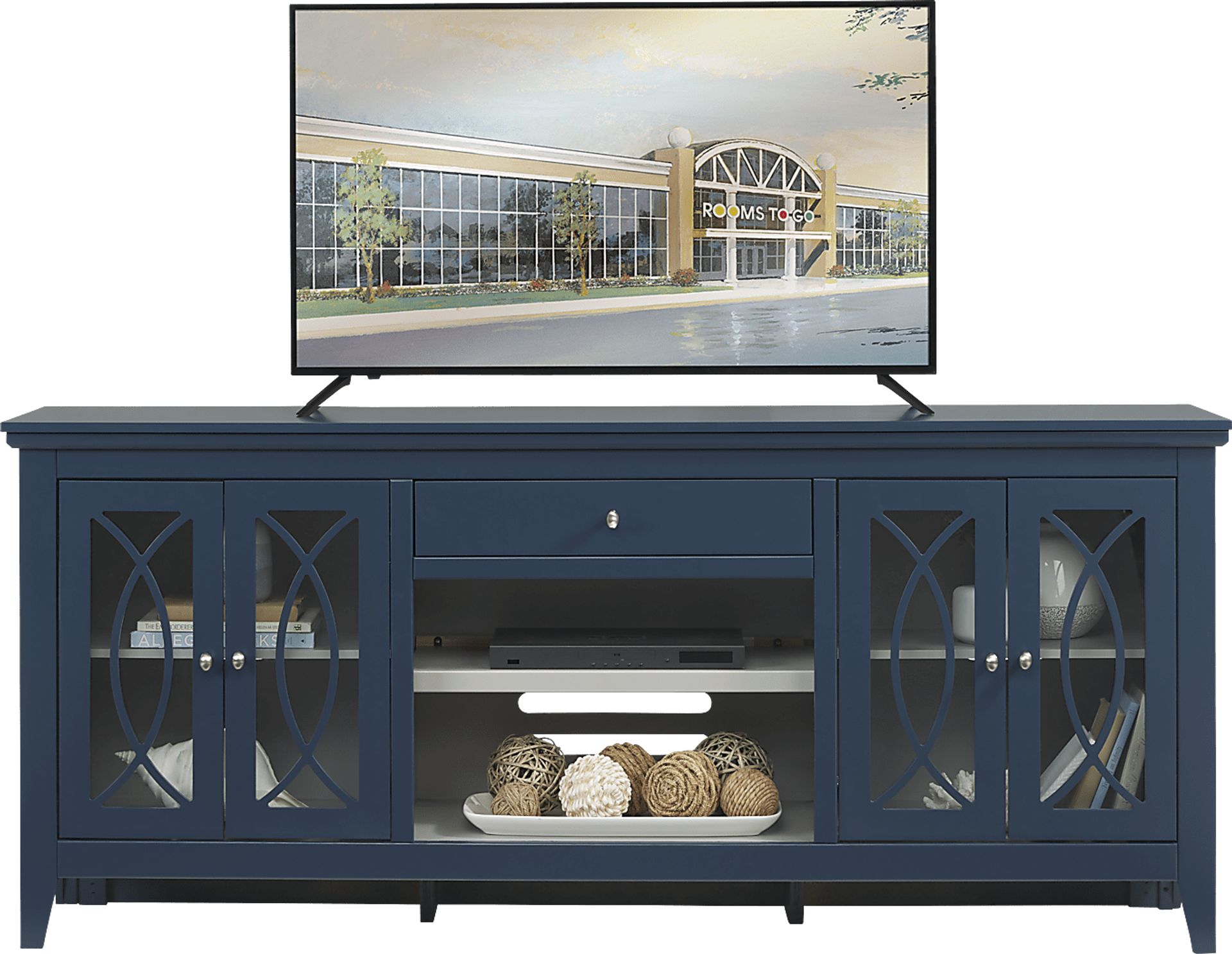 Abbie Navy 80 in. Console - Image 1