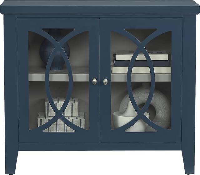 Abbie Navy Accent Cabinet - Thumbnail - Image 2