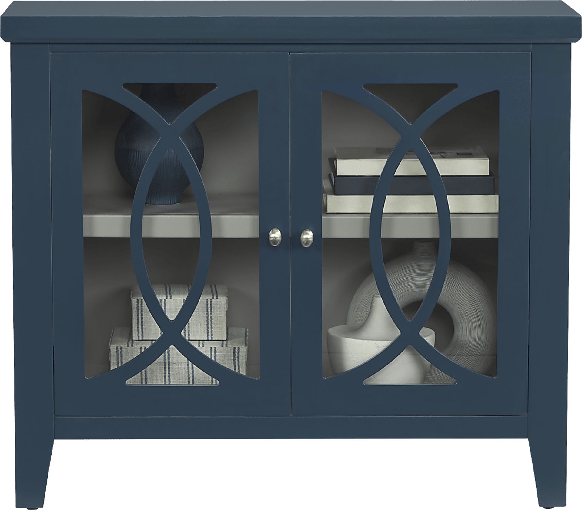 Abbie Navy Accent Cabinet - Image 2