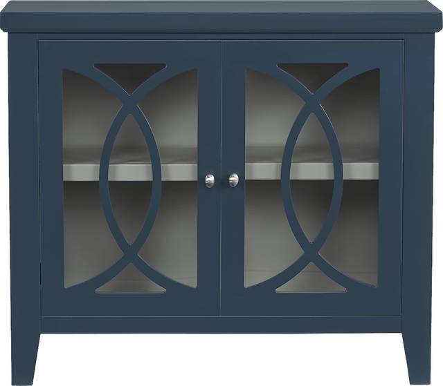 Abbie Navy Accent Cabinet - Thumbnail - Image 1