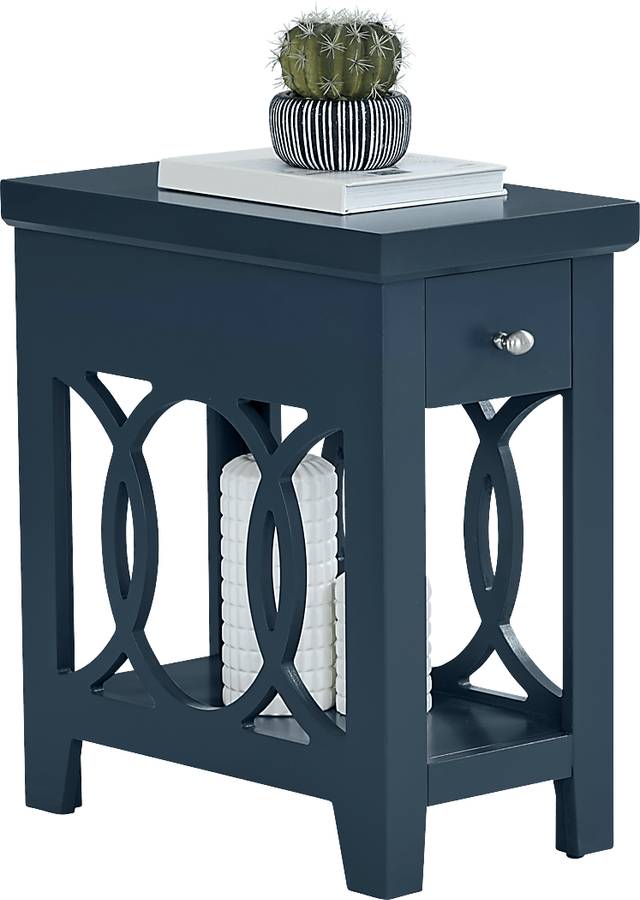 Abbie Navy Side Table - Thumbnail - Image 3