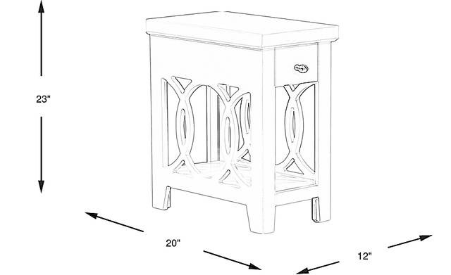 Dimension Image. Please refer to the Dimension Tab on this page for dimension details.