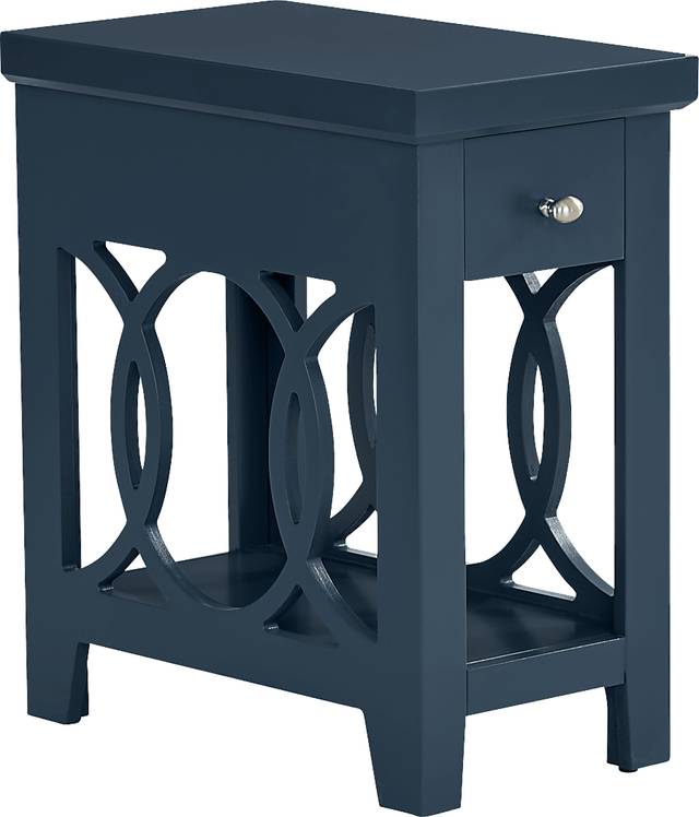 Abbie Navy Side Table - Thumbnail - Image 1