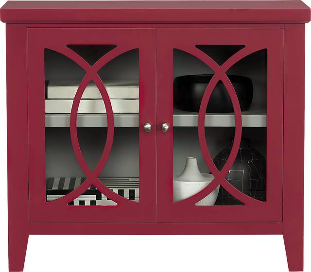 Abbie Red Accent Cabinet - Thumbnail - Image 2