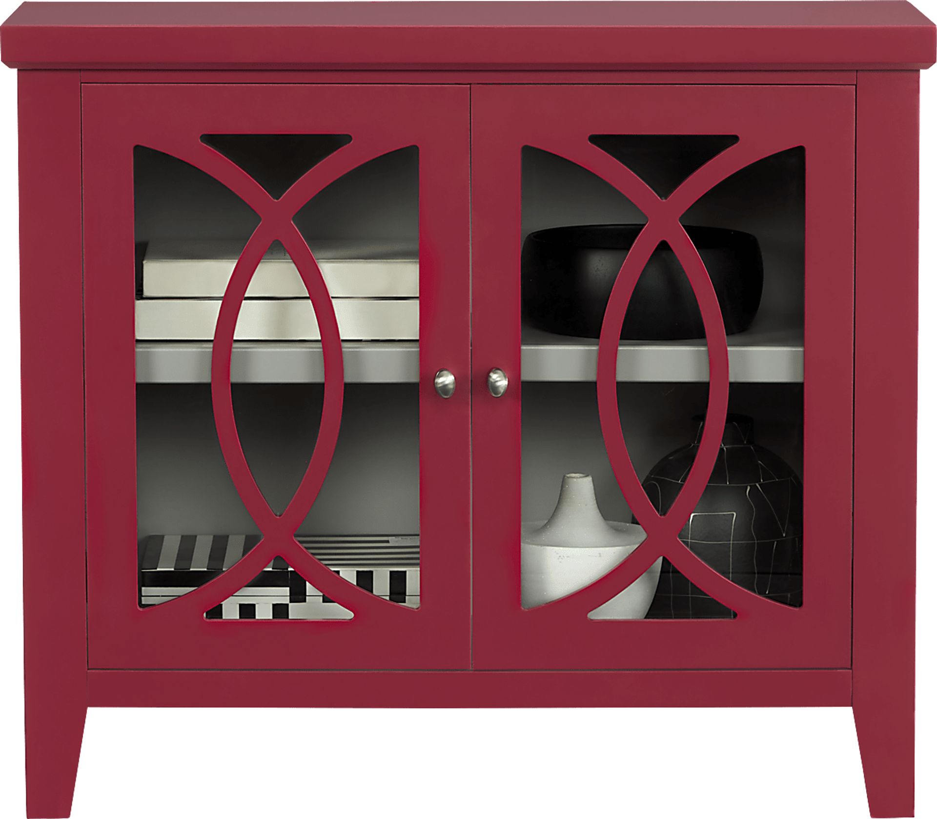 Abbie Red Accent Cabinet - Image 2