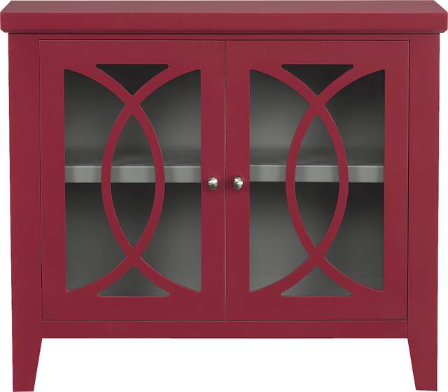Abbie Red Accent Cabinet - Thumbnail - Image 1
