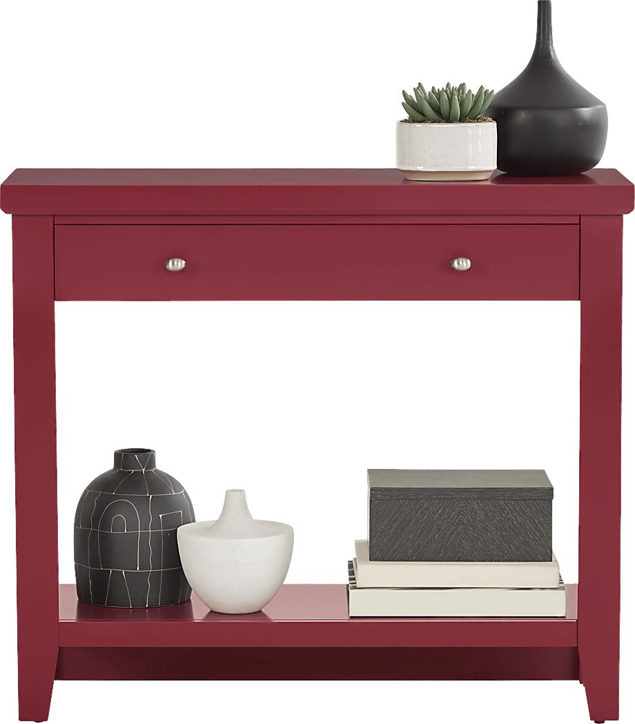 Abbie Red Accent Table