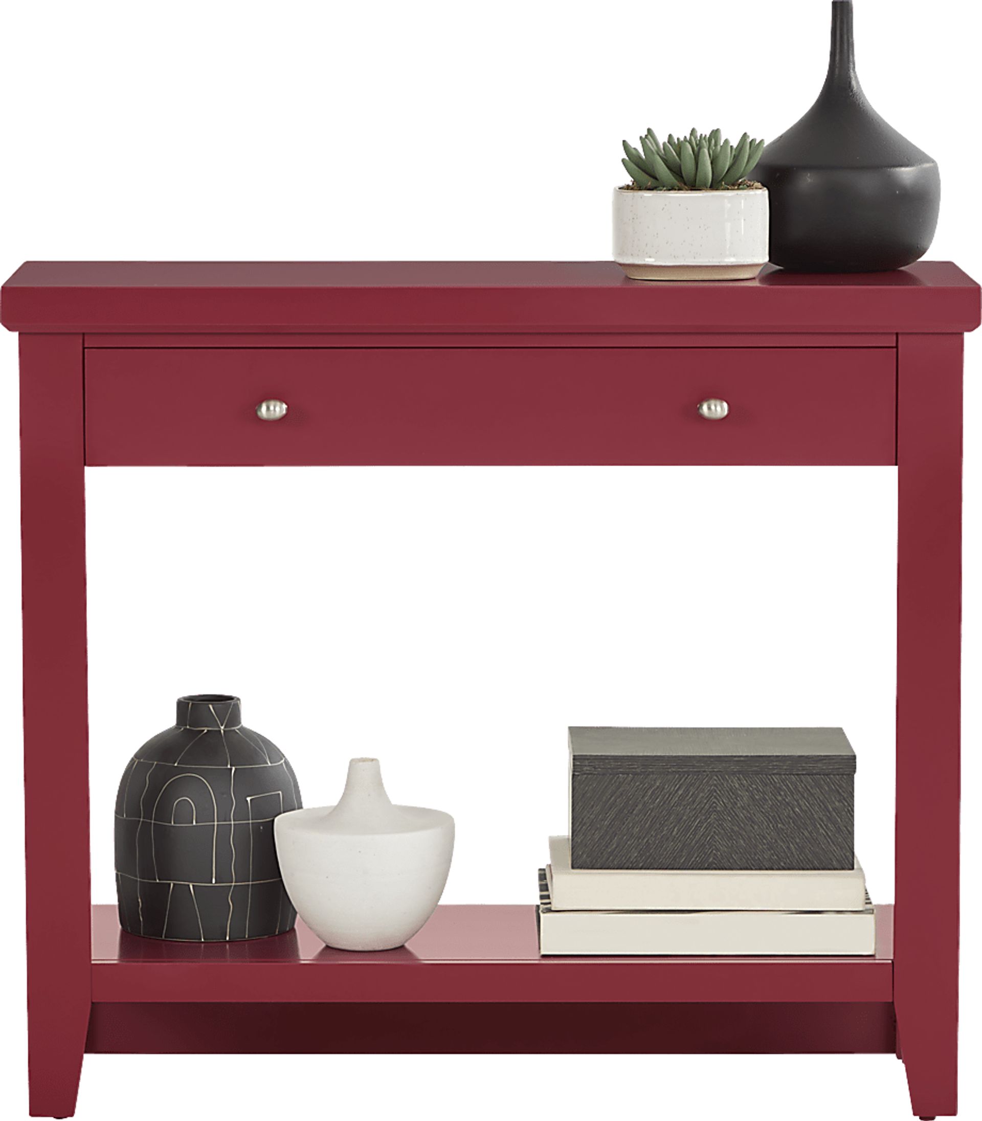 Abbie Red Accent Table - Image 2