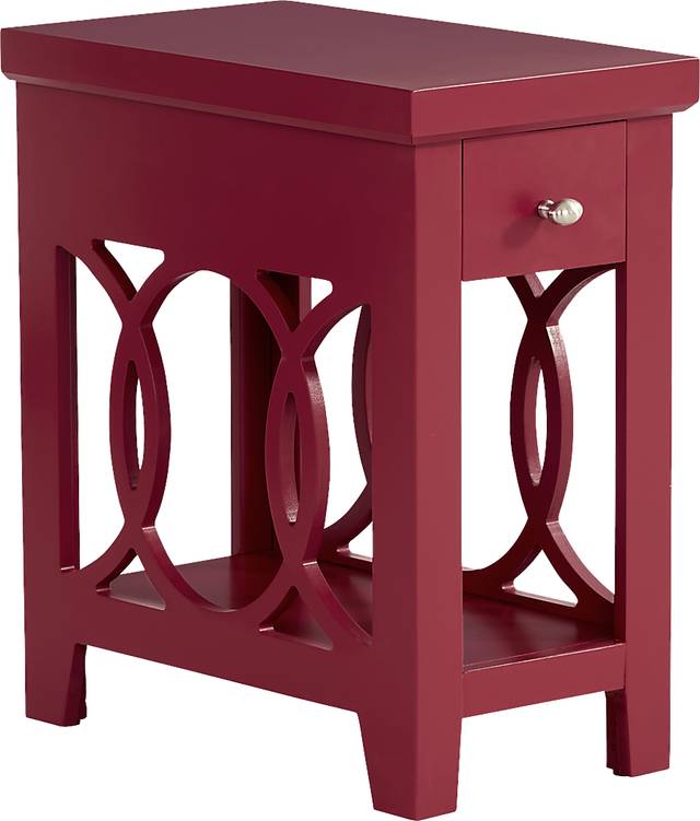 Abbie Red Side Table - Thumbnail - Image 1