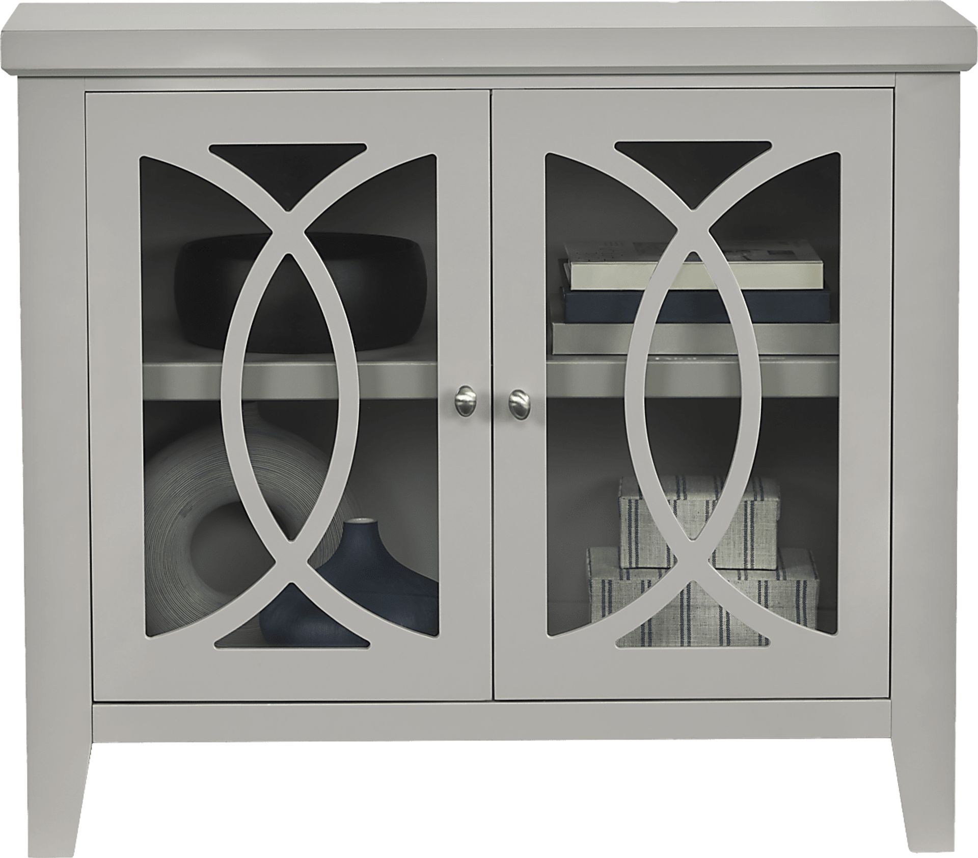 Abbie Silver Accent Cabinet - Image 2