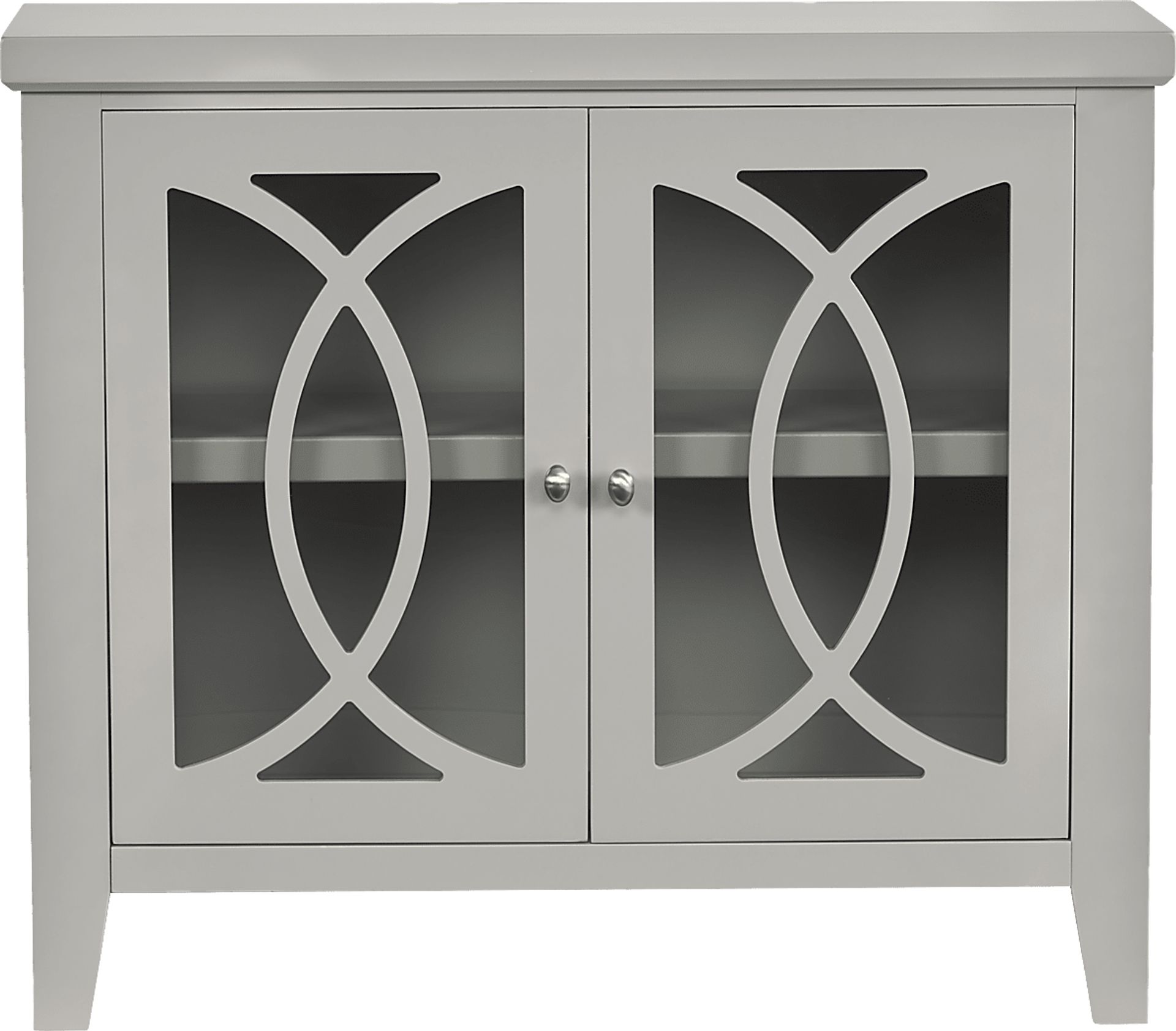 Abbie Silver Accent Cabinet - Image 1
