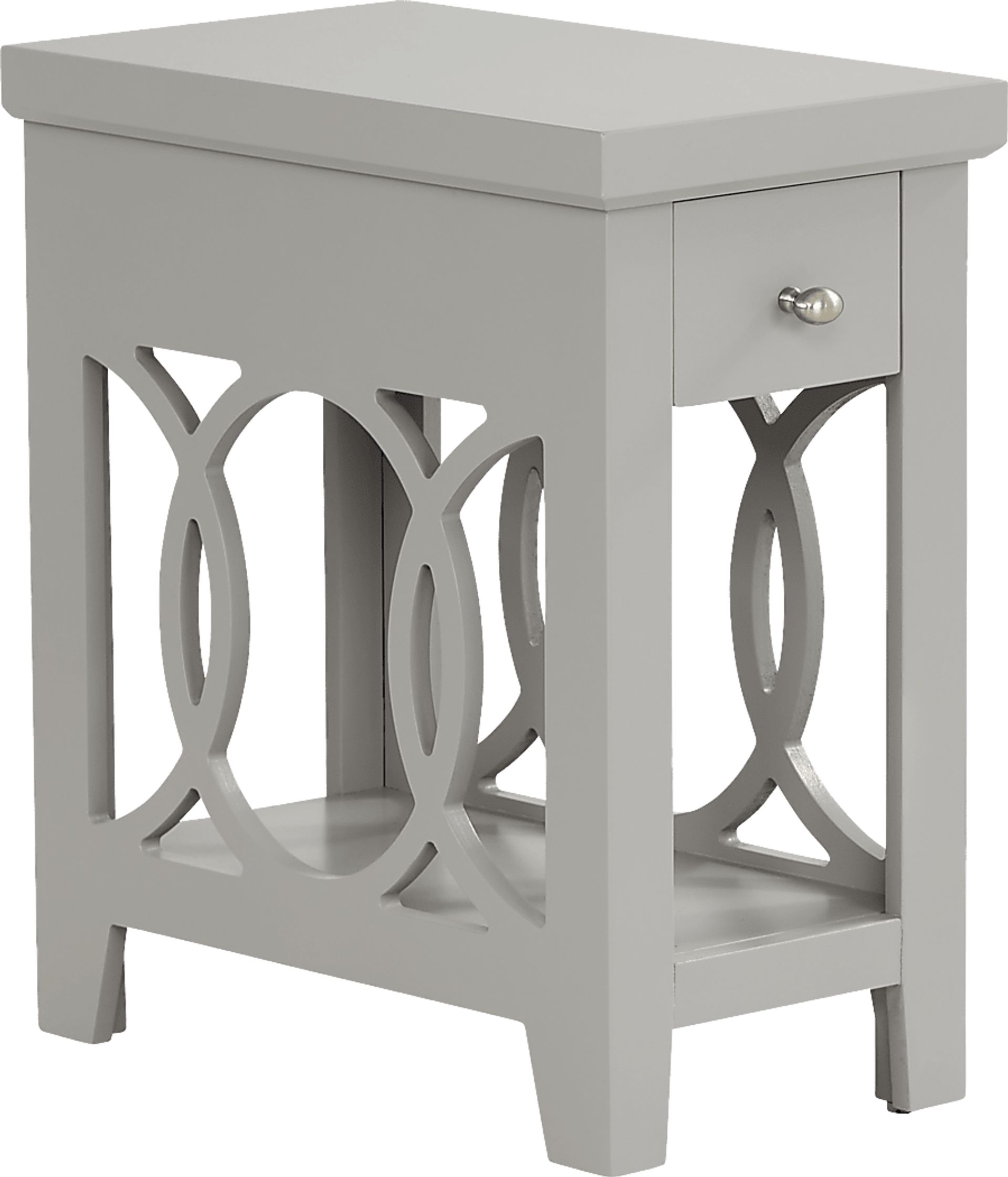 Abbie Silver Side Table - Image 1