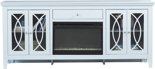 Abbie Sky 80 in. Console with Electric Fireplace - Thumbnail - Image 2