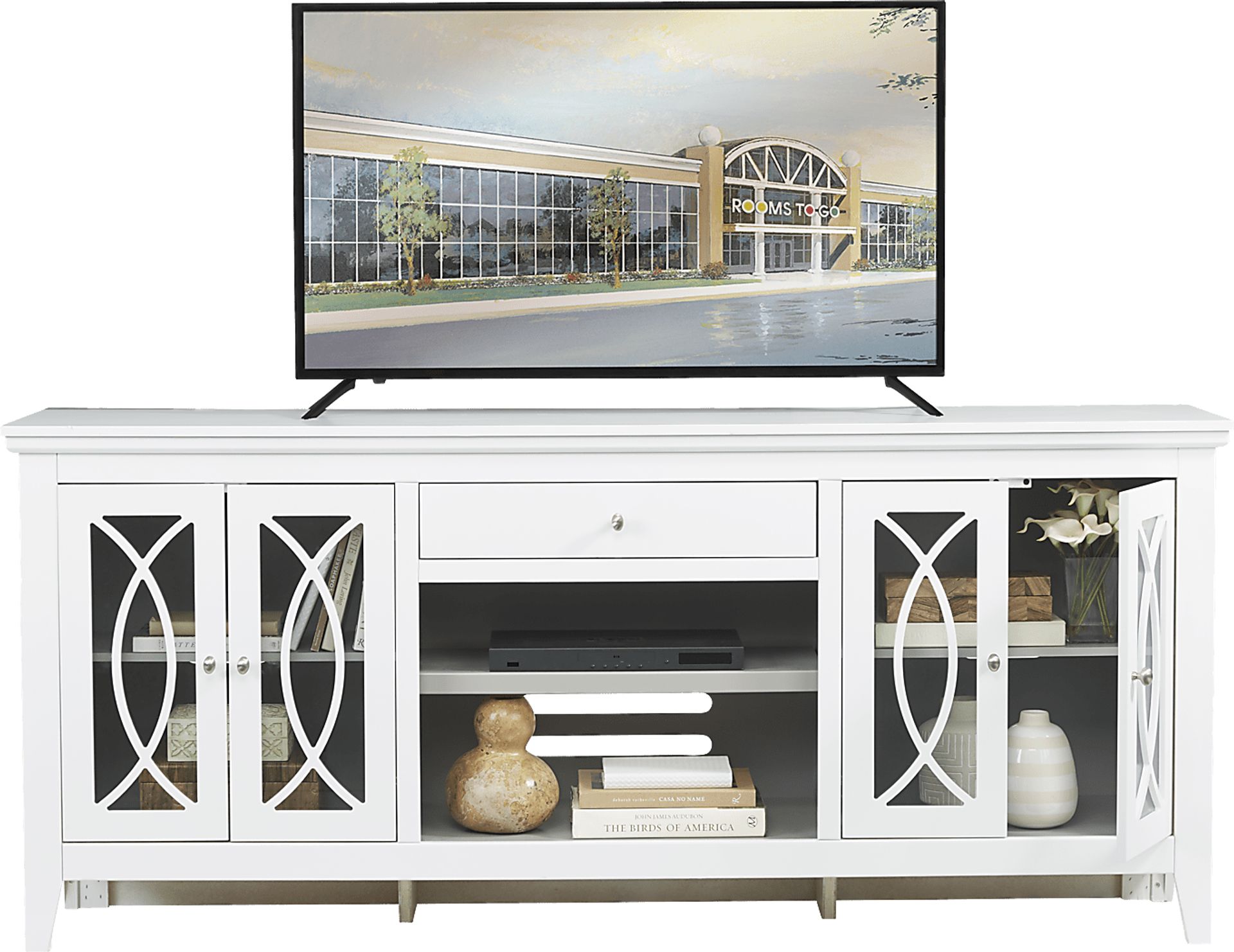 Abbie White 80 in. Console - Image 2