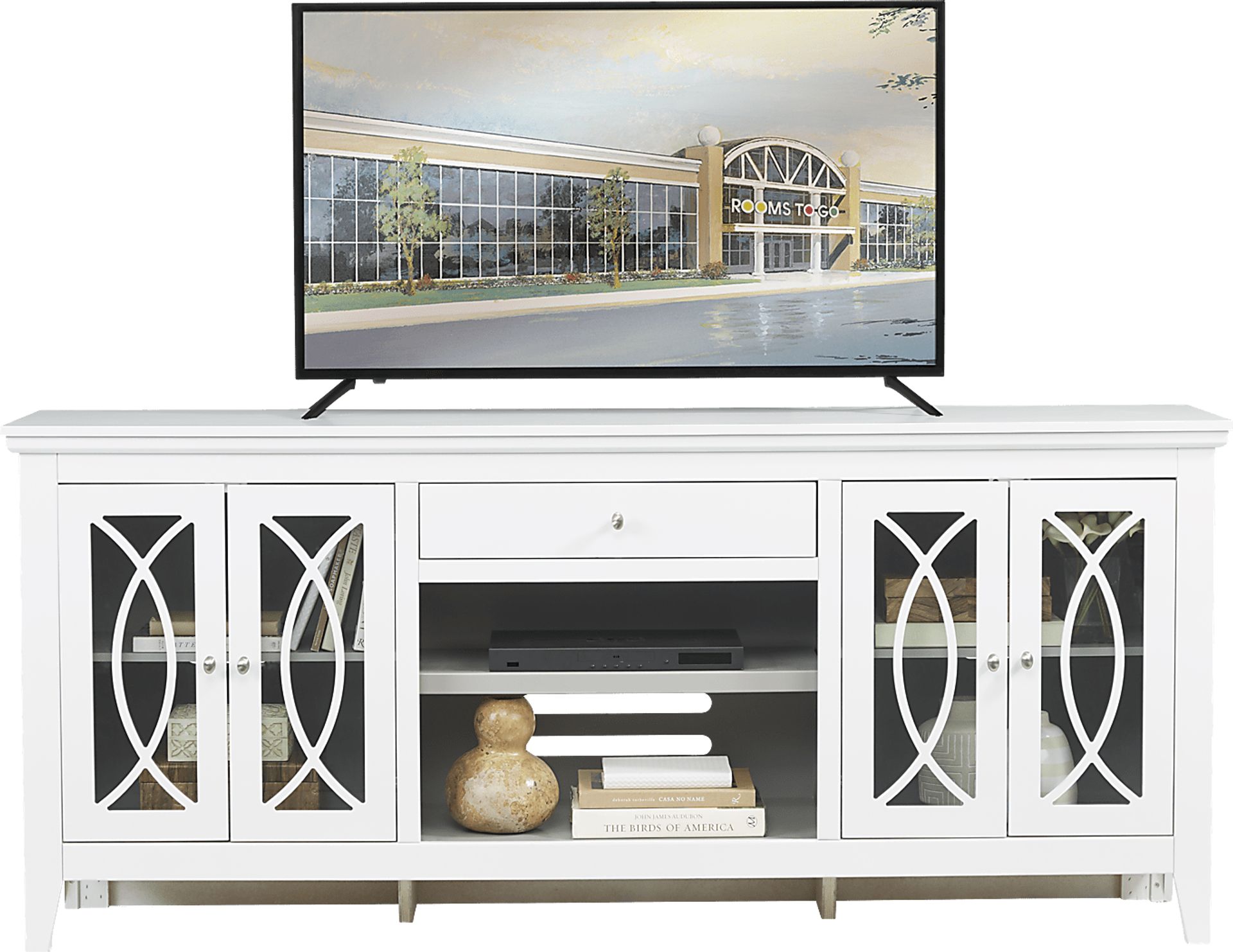 Abbie White 80 in. Console - Image 1
