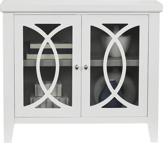 Abbie White Accent Cabinet - Thumbnail - Image 2