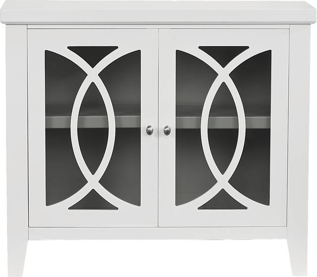 Abbie White Accent Cabinet - Thumbnail - Image 1