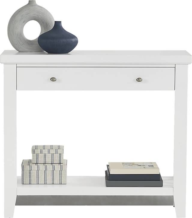 Abbie White Accent Table - Thumbnail - Image 2