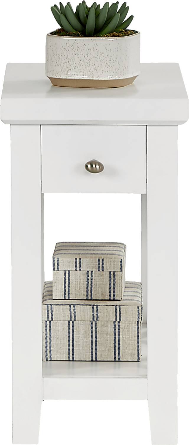 Abbie White Side Table - Thumbnail - Image 2