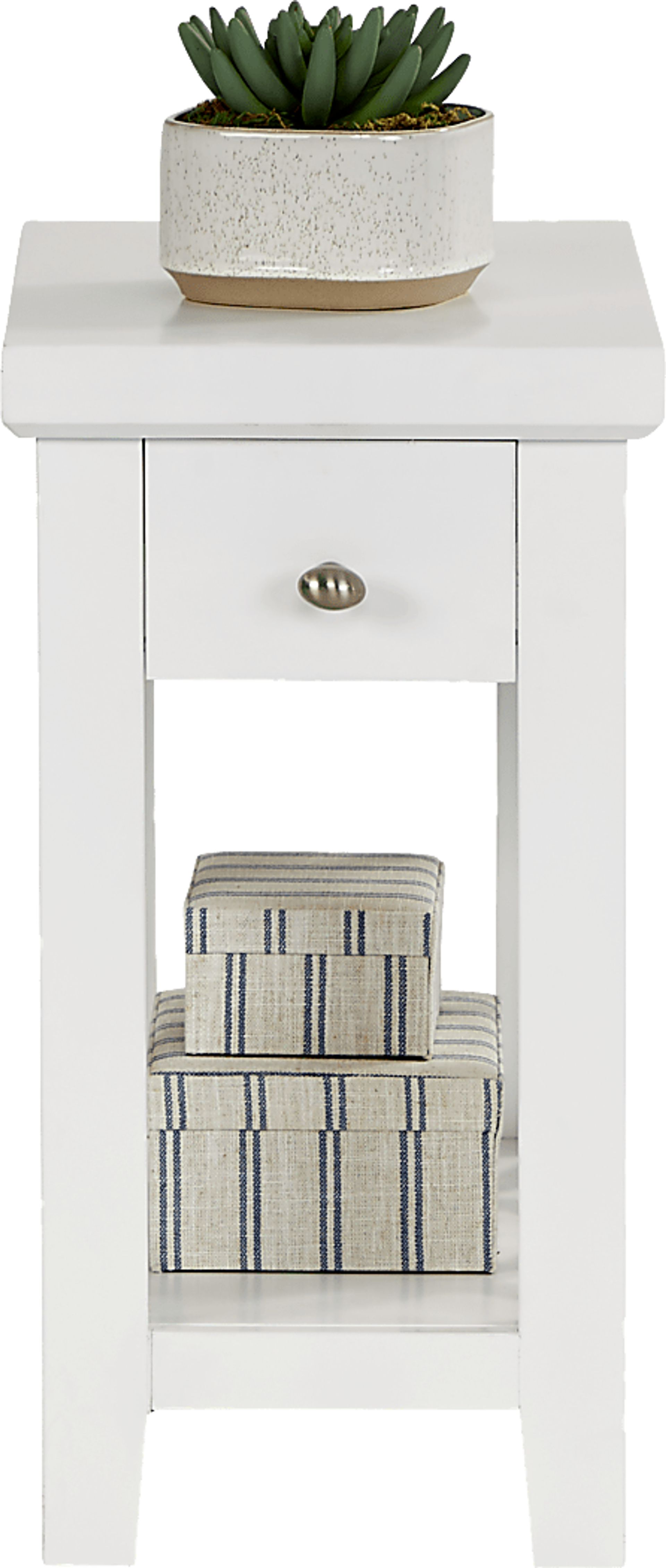 Abbie White Side Table - Image 2