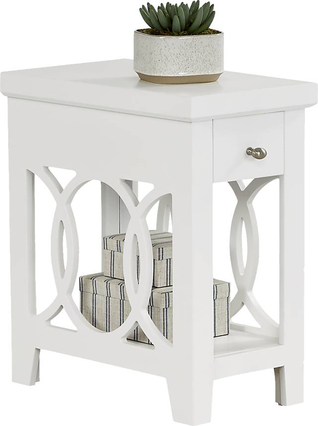 Abbie White Side Table - Thumbnail - Image 3