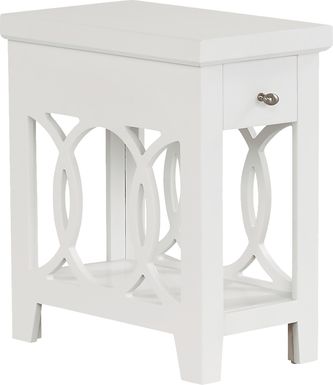 Abbie White Side Table