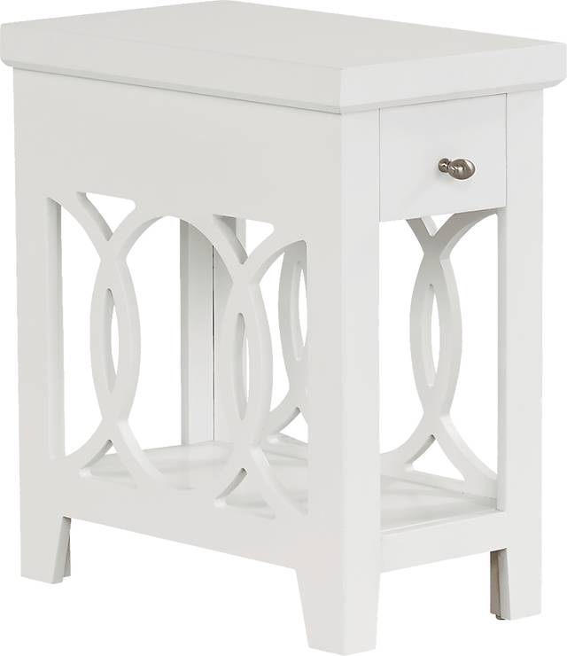 Abbie White Side Table - Thumbnail - Image 1