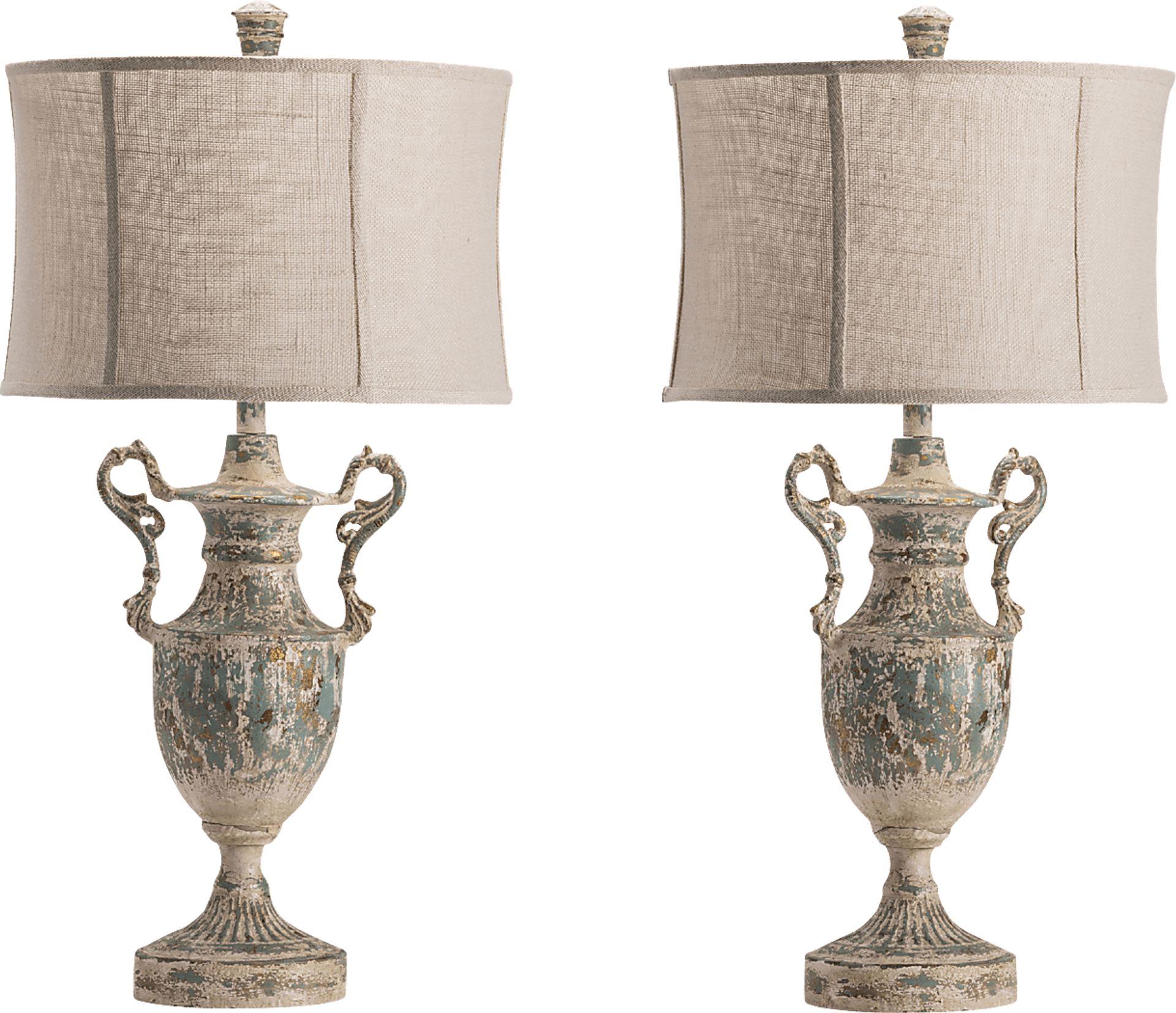 Abbot Place Blue Lamp, set of two - Image 1