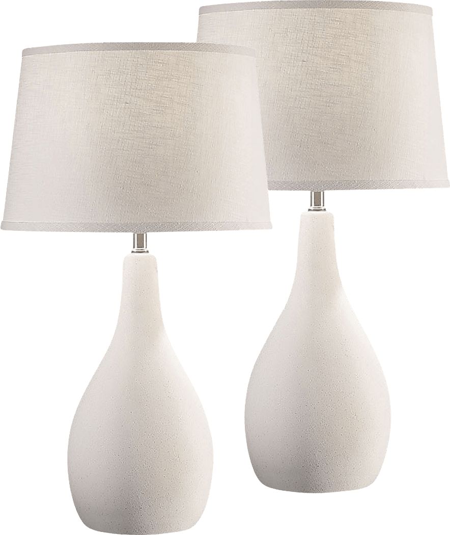 17 Stories Quentin Glass Chrome Table Lamp with White Fabric Shade 30cm 