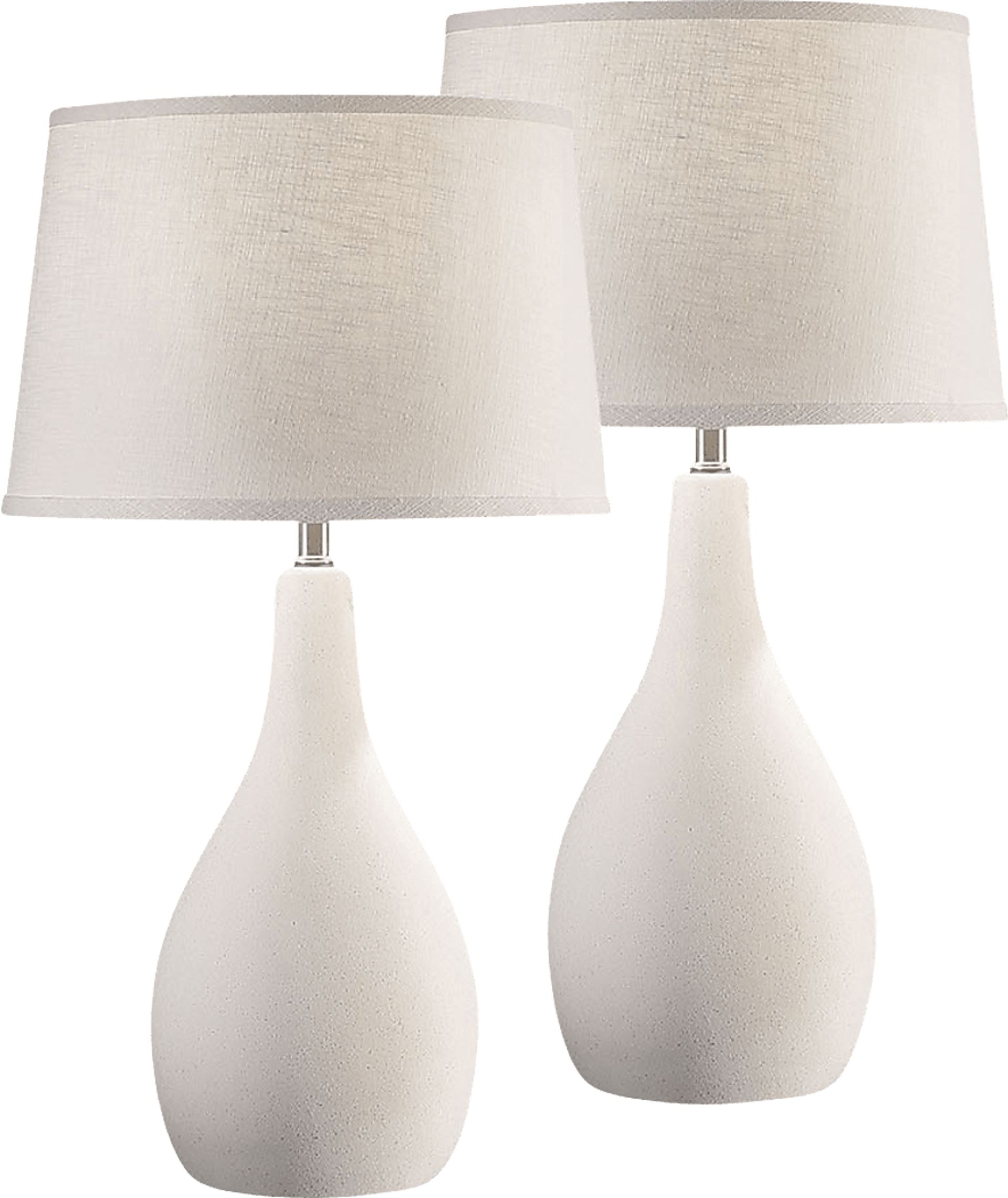 Abbott Avenue White Lamp, Set of 2 - Image 1