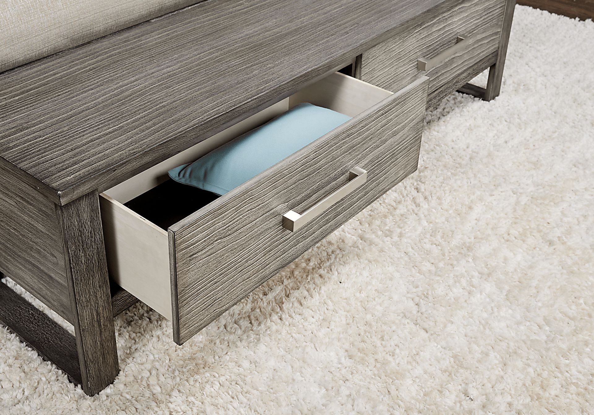 Abbott Gray 5 Pc King Panel Bedroom with Storage - Image 3