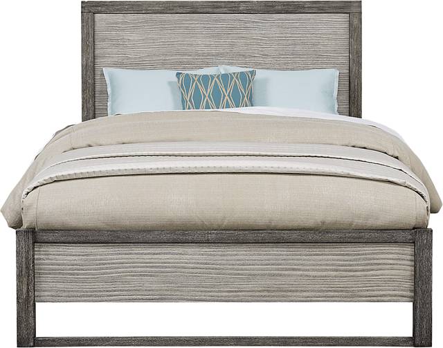 Abbott Gray 5 Pc King Panel Bedroom - Thumbnail - Image 2