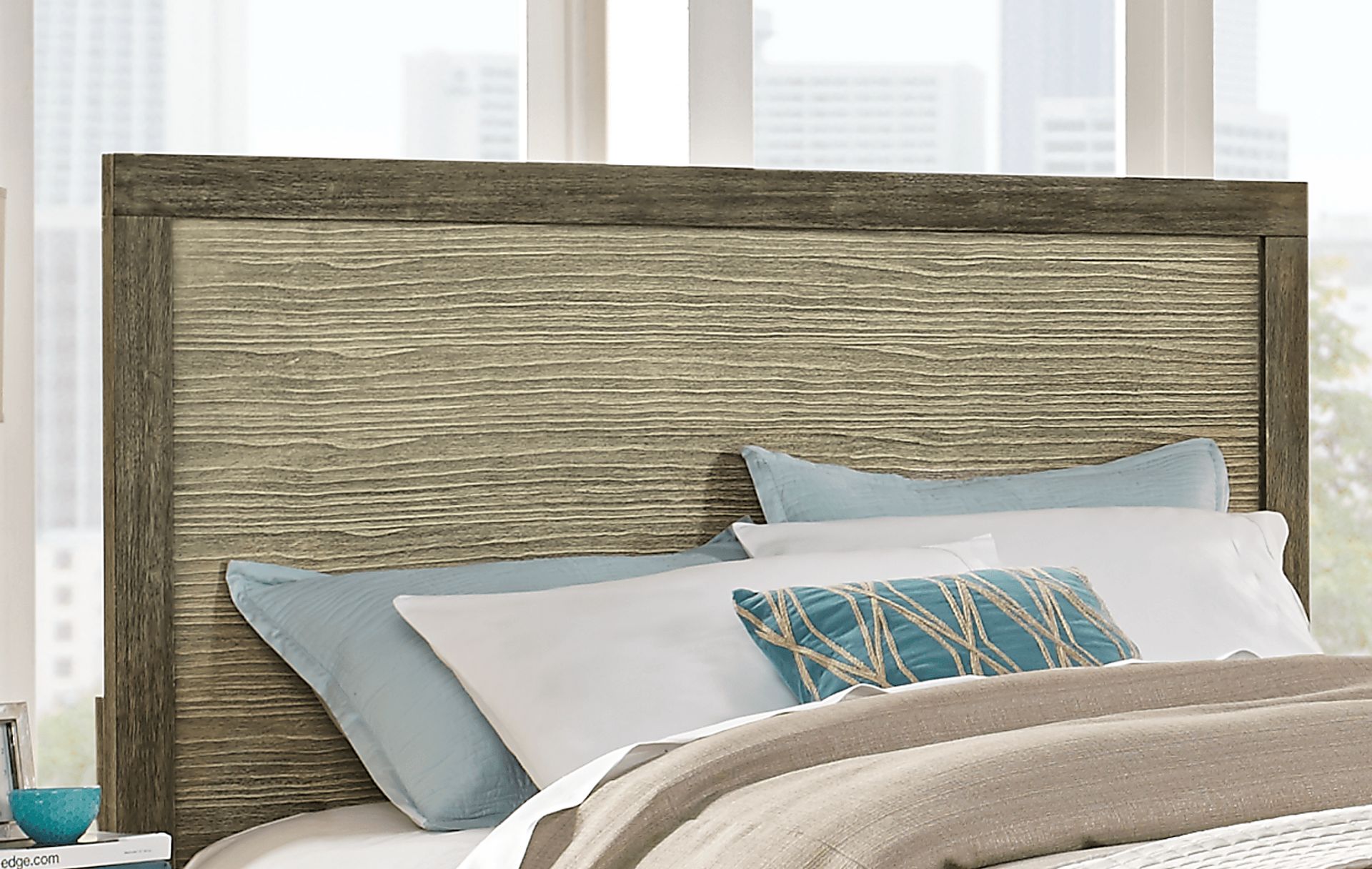 Abbott Gray 5 Pc Queen Panel Bedroom with Storage - Image 4