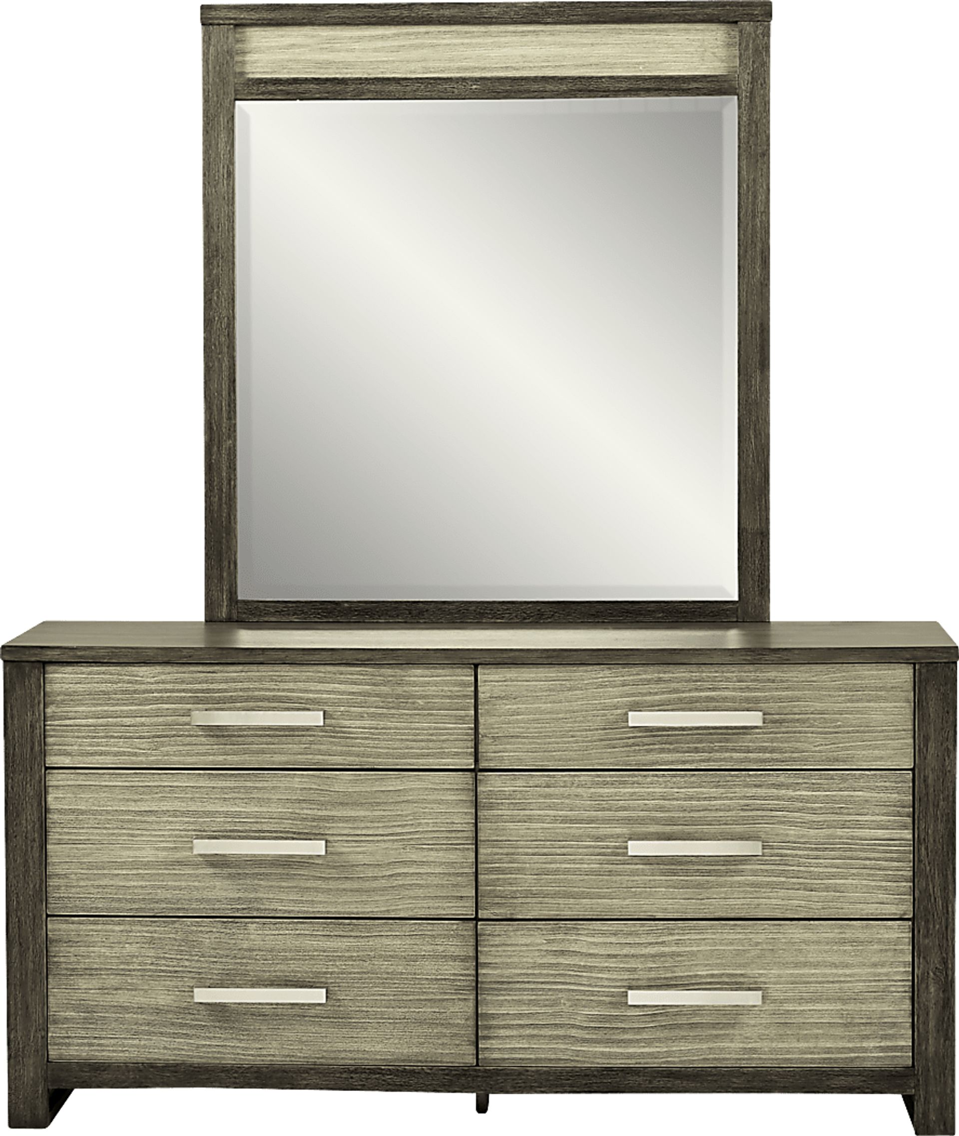 Abbott Gray Dresser & Mirror Set - Image 1