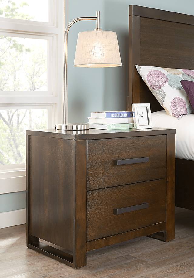 Abbott Hazelnut Nightstand - Thumbnail - Image 2