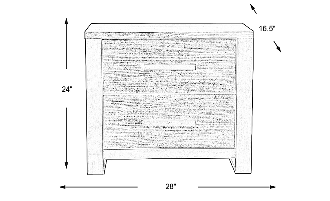Abbott Hazelnut Nightstand
