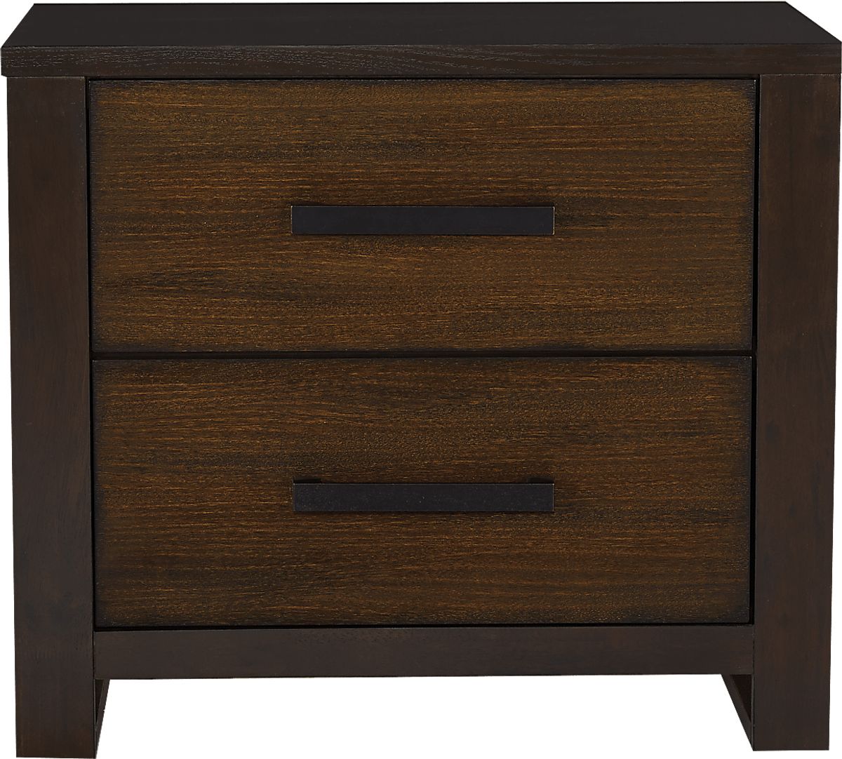 Abbott Hazelnut Dark Wood Nightstand | Rooms to Go