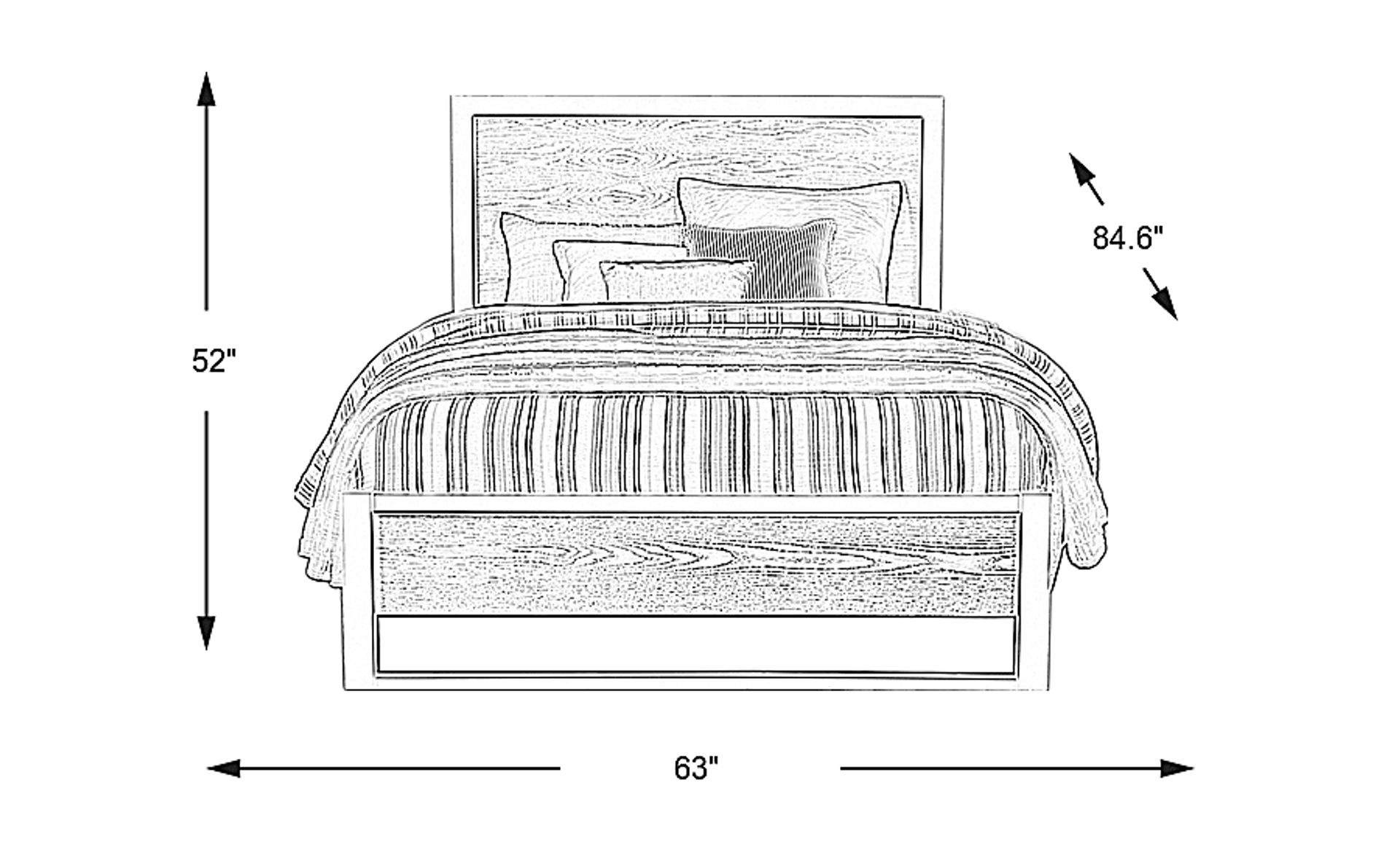 Dimension Image. Please refer to the Dimension Tab on this page for dimension details.