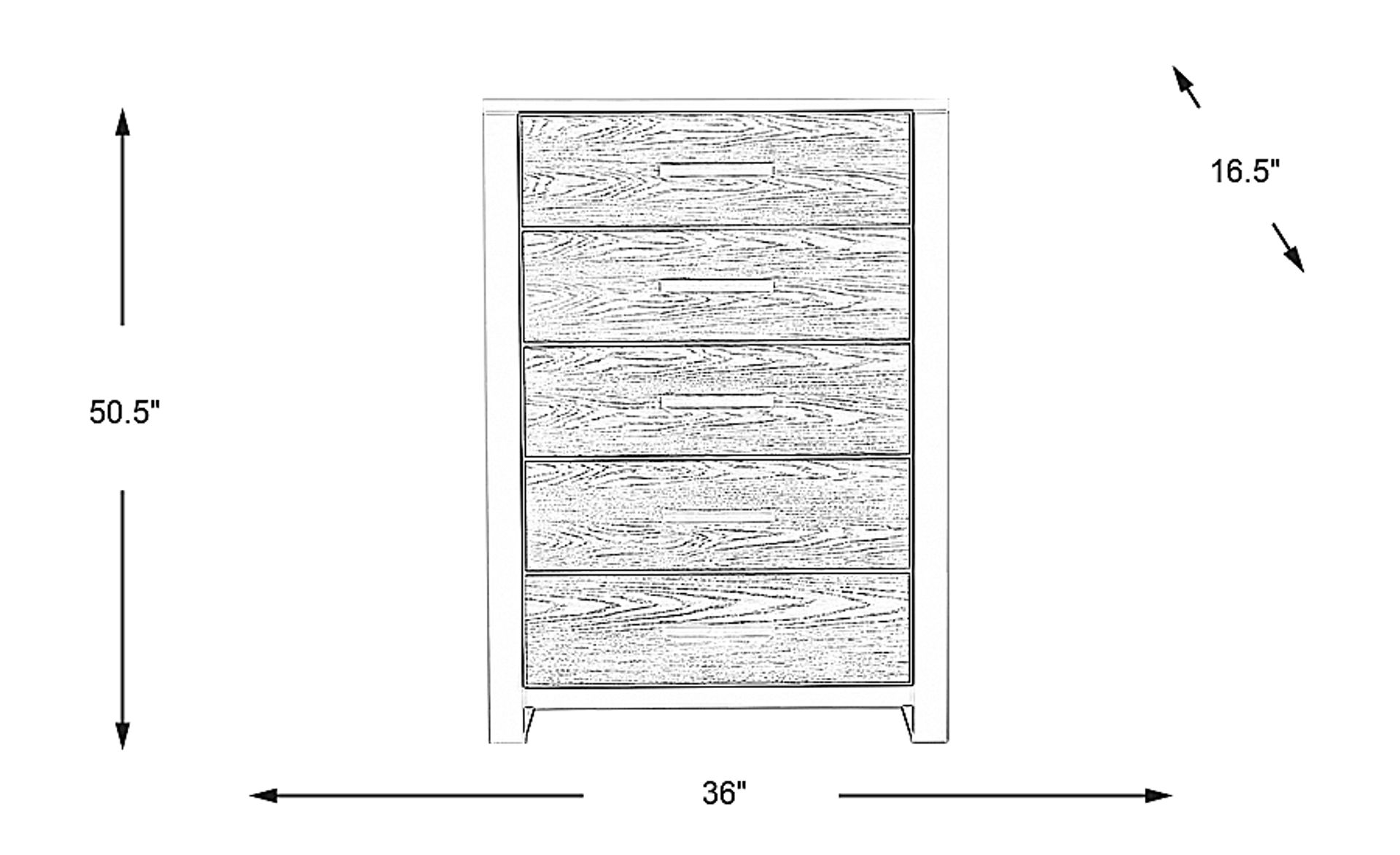 Dimension Image. Please refer to the Dimension Tab on this page for dimension details.