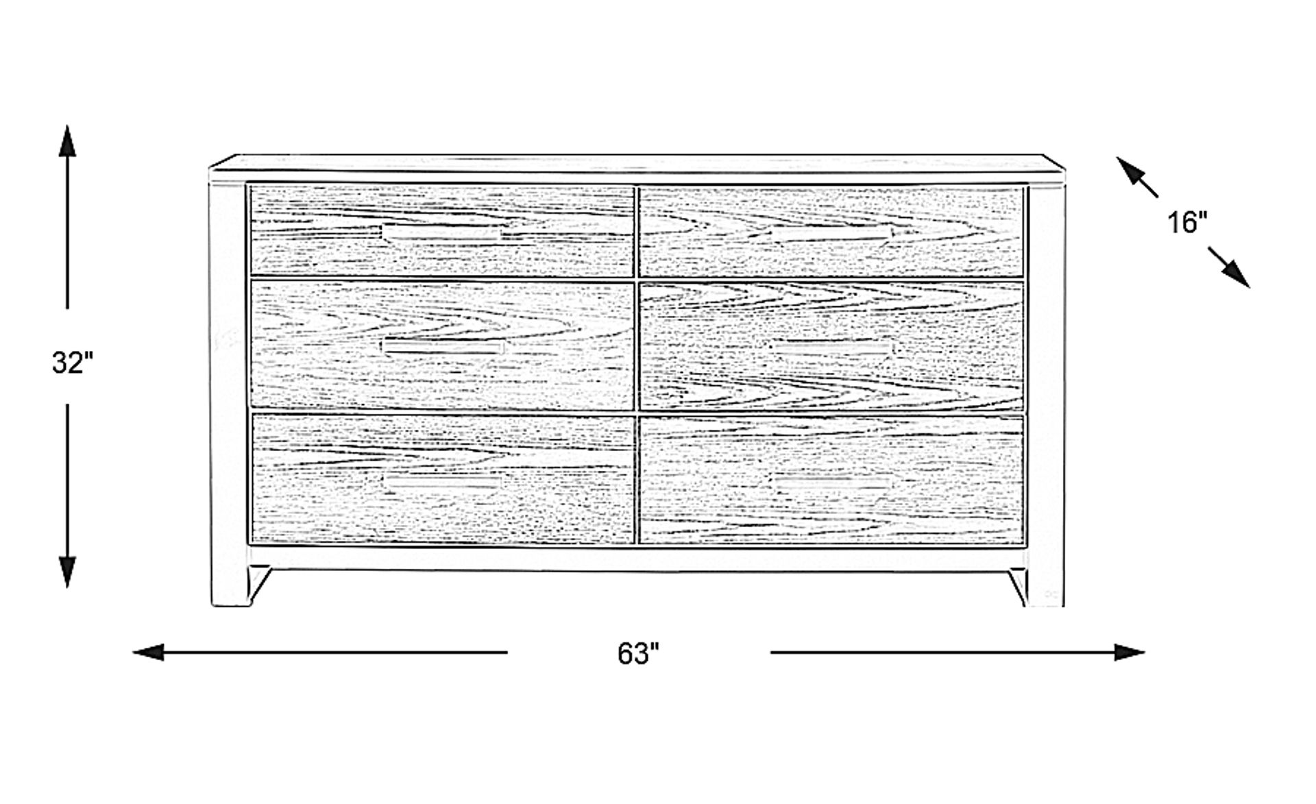 Dimension Image. Please refer to the Dimension Tab on this page for dimension details.