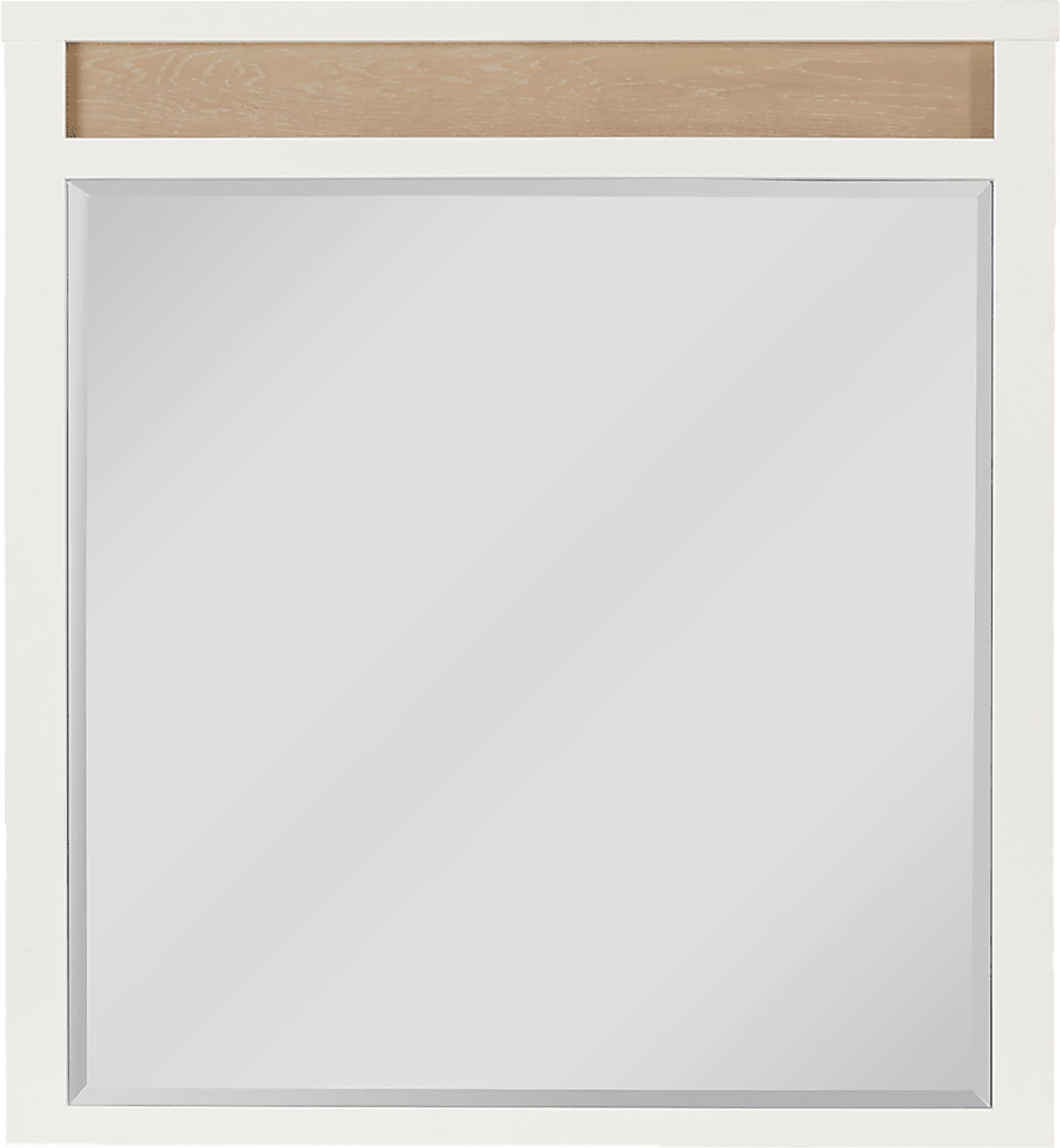 Abbott White Mirror - Image 1