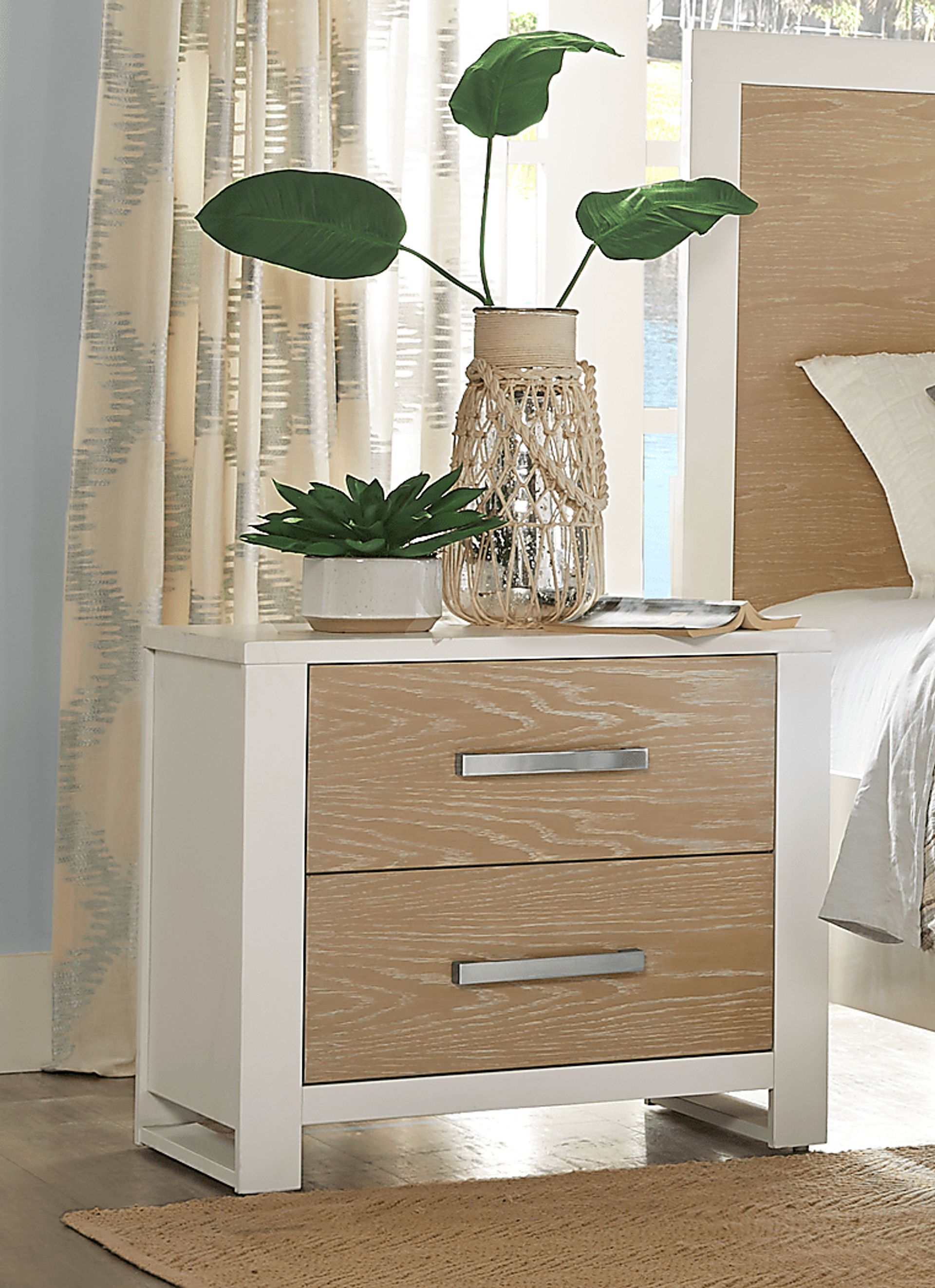 Abbott White Nightstand - Image 2