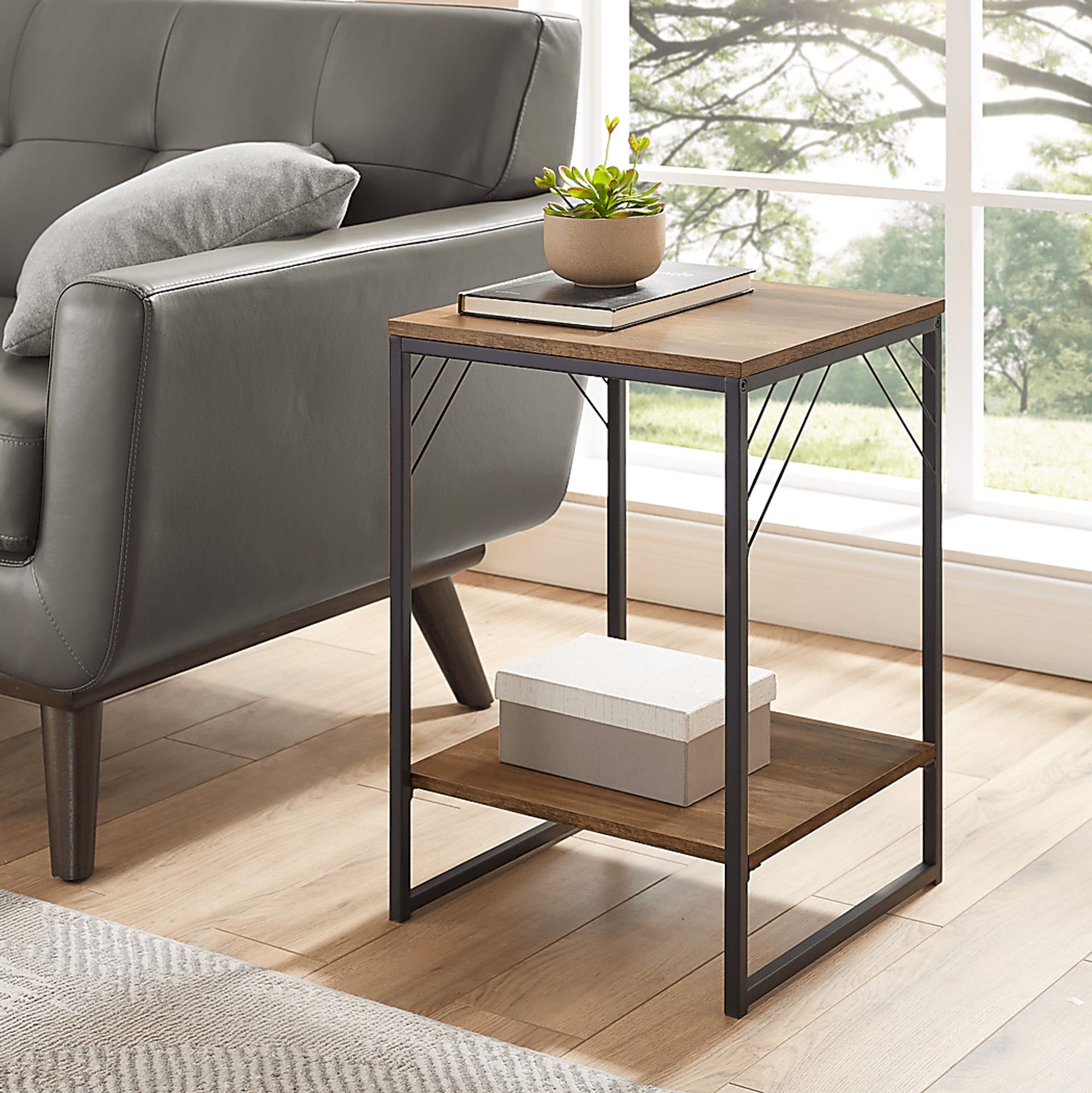 Abbottsford Brown Accent Table - Image 4