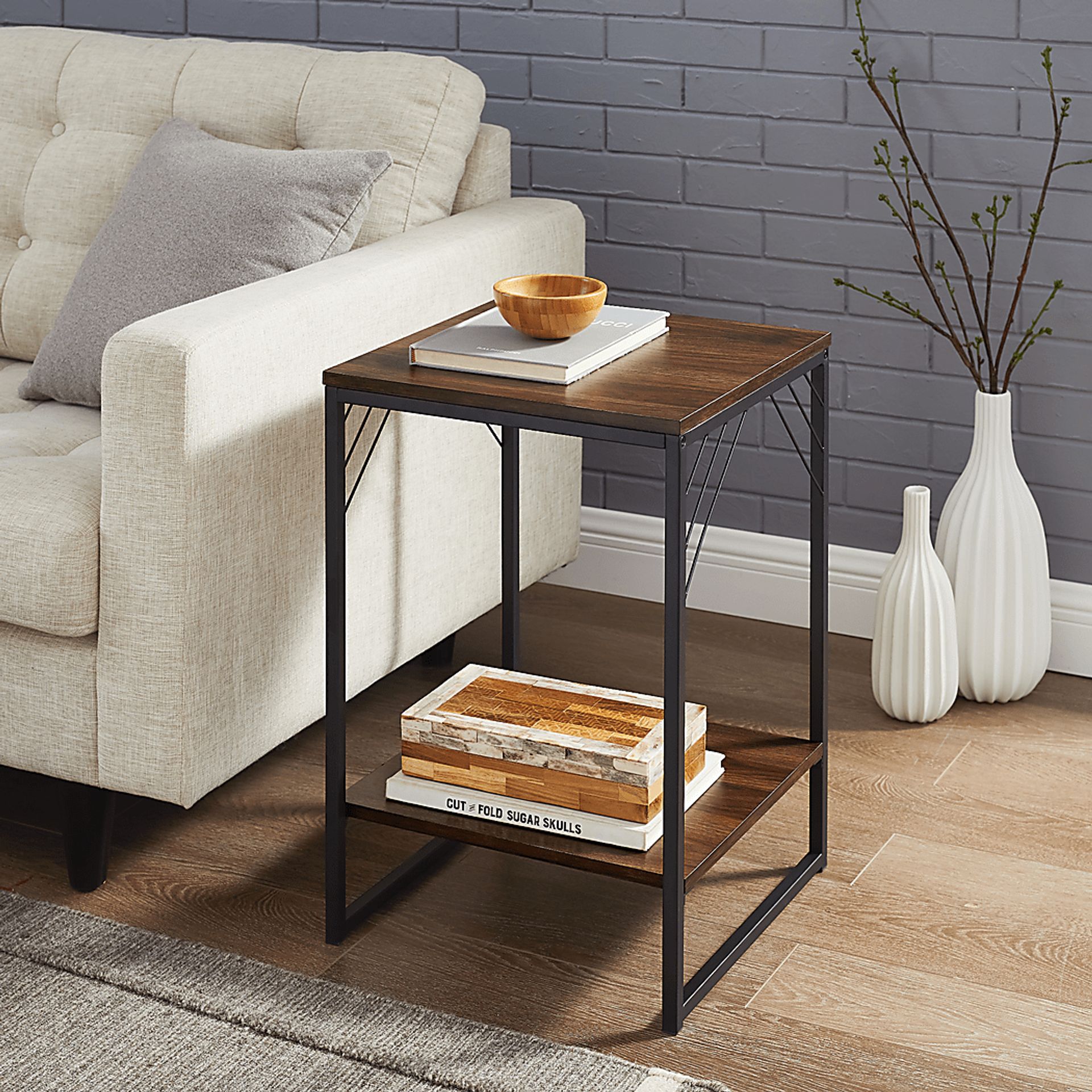 Abbottsford Walnut Accent Table - Image 4