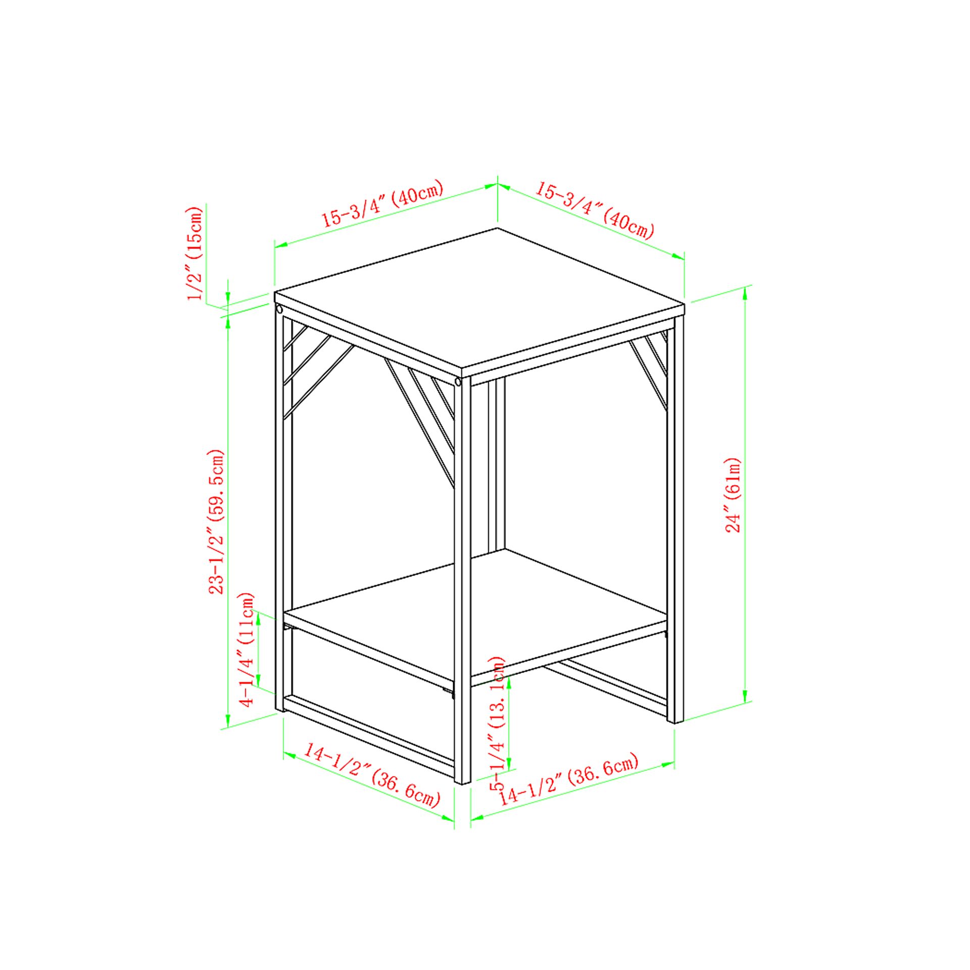 Abbottsford Walnut Accent Table - Image 5