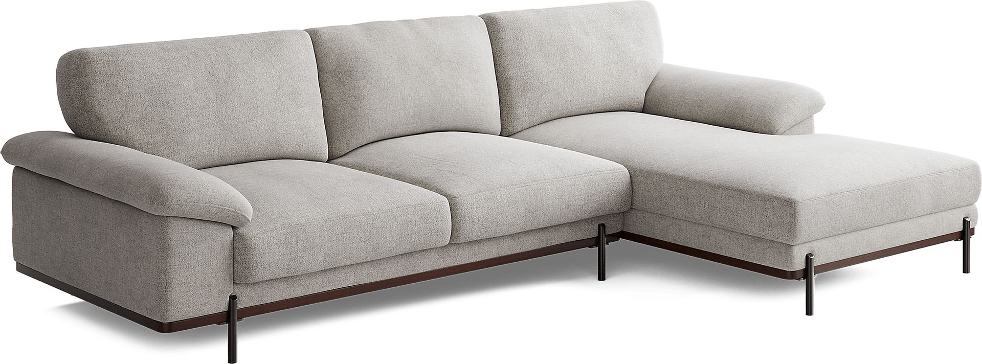 Abbottsville Gray 5 Pc Sectional Living Room - Image 3